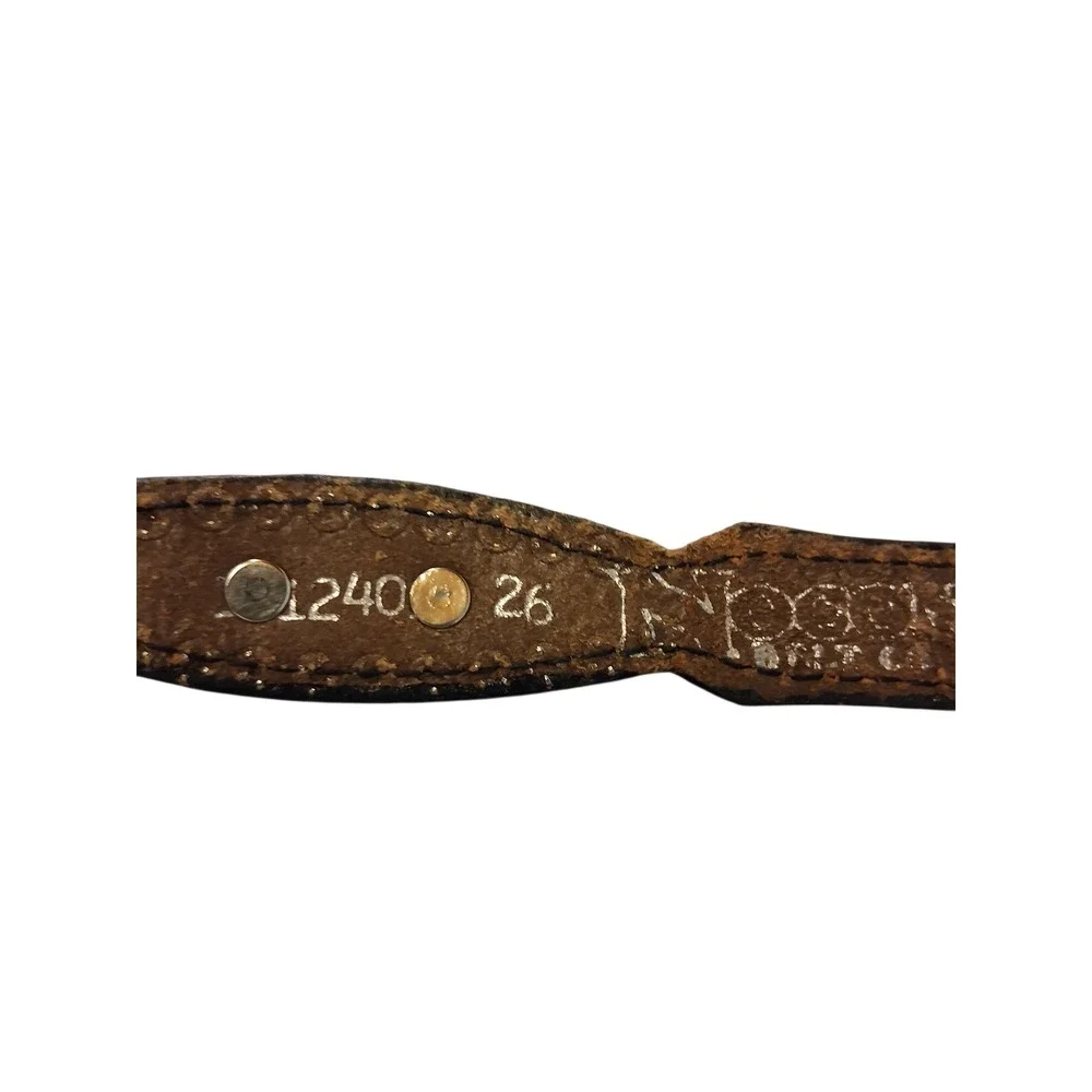 Nocona Texas Women size 26 Western Leather Concho Star Studded Boho Belt Cowgirl